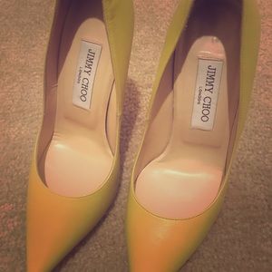Acid Yellow Jimmy Choo Heels